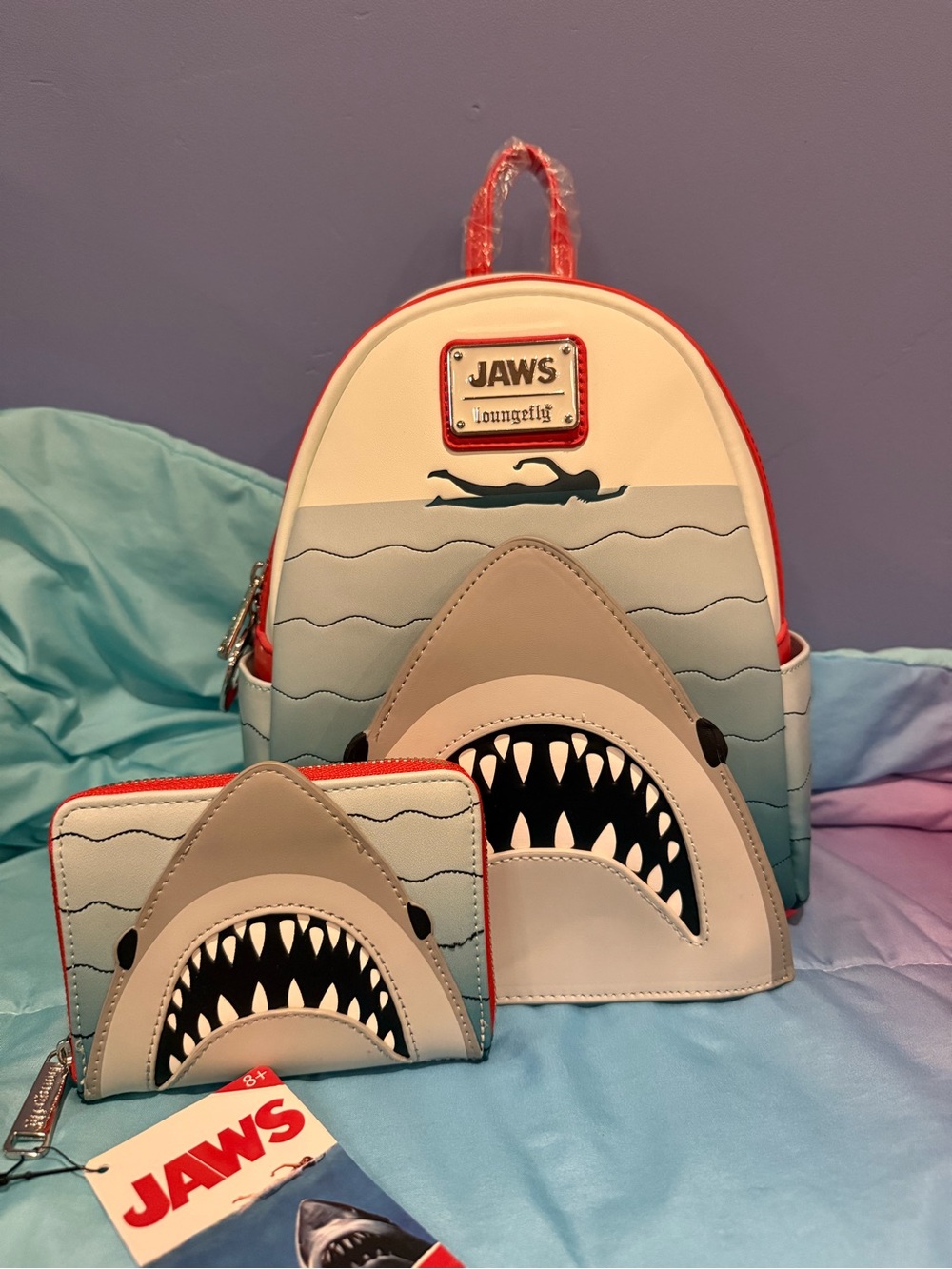 Jaws Loungefly Mini Backpack & Wallet Set